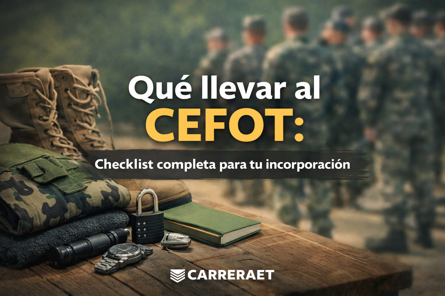 Lista de qué llevar al CEFOT en el Ejército de Tierra en 2026 con equipamiento necesario para la instrucción